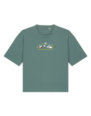 Peter Pan Embroidered Boxy Organic Cotton Tee