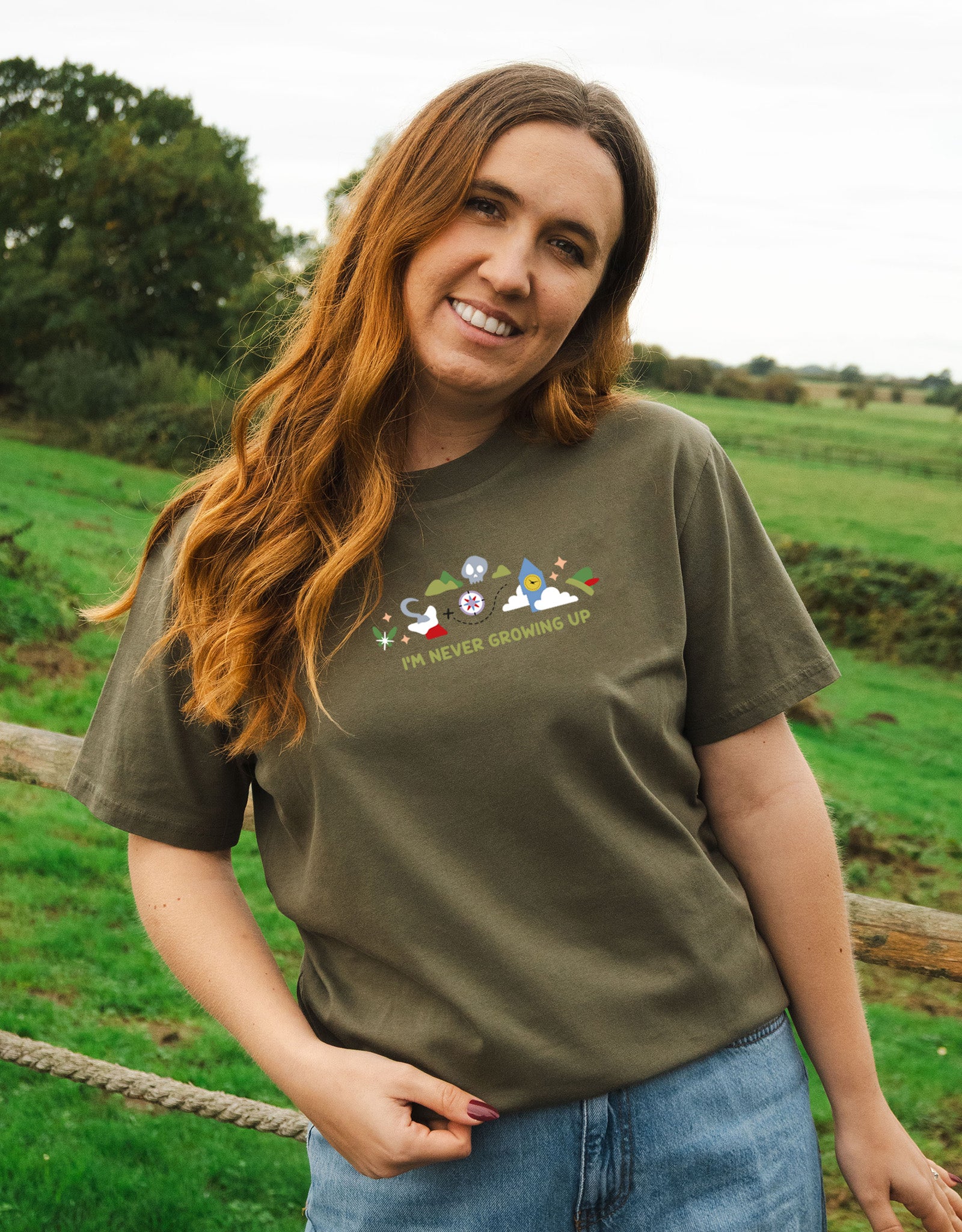 Peter Pan Embroidered Organic Cotton T-Shirt