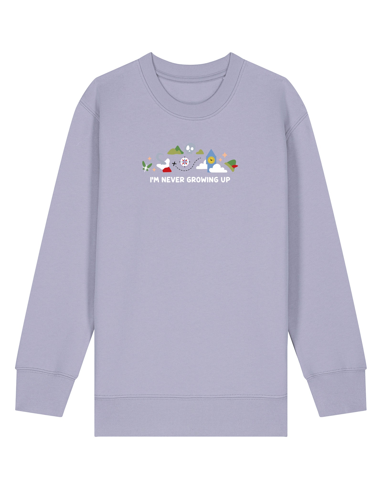 Peter Pan Embroidered Organic Cotton Childrens Sweatshirt