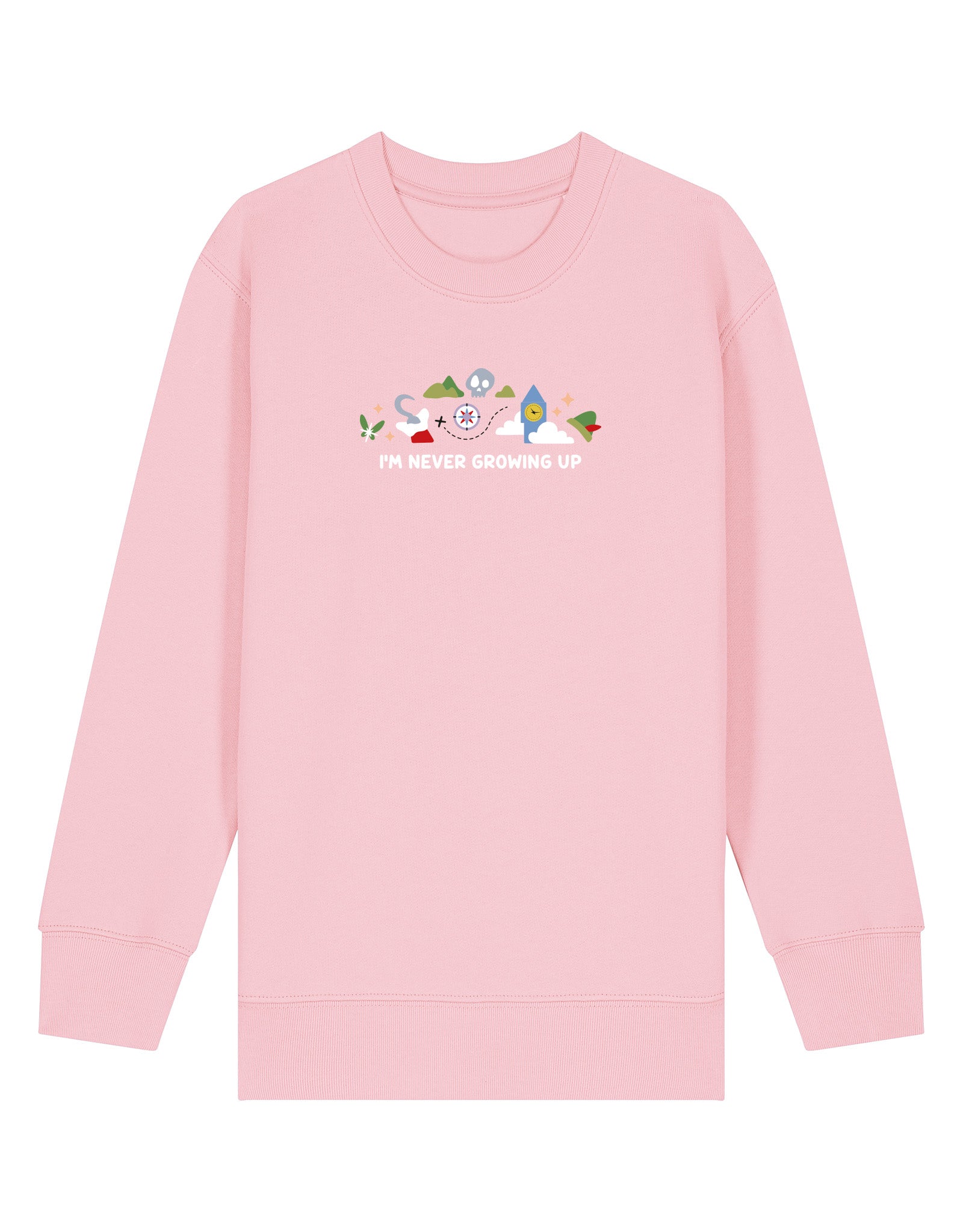 Peter Pan Embroidered Organic Cotton Childrens Sweatshirt