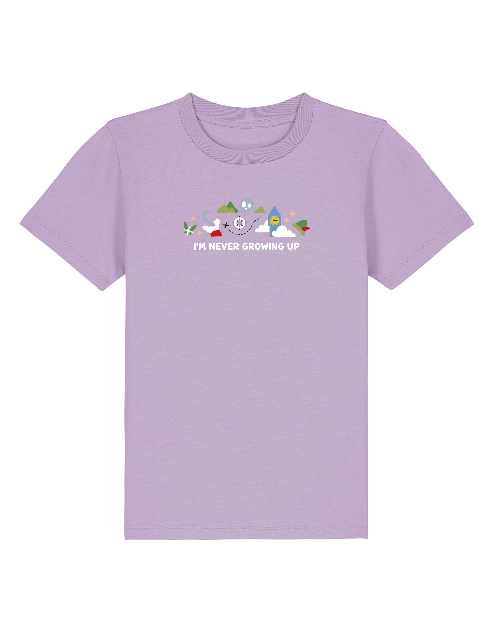 Peter Pan Embroidered Organic Cotton Childrens T-Shirt