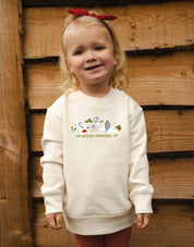 Peter Pan Embroidered Organic Cotton Childrens Sweatshirt