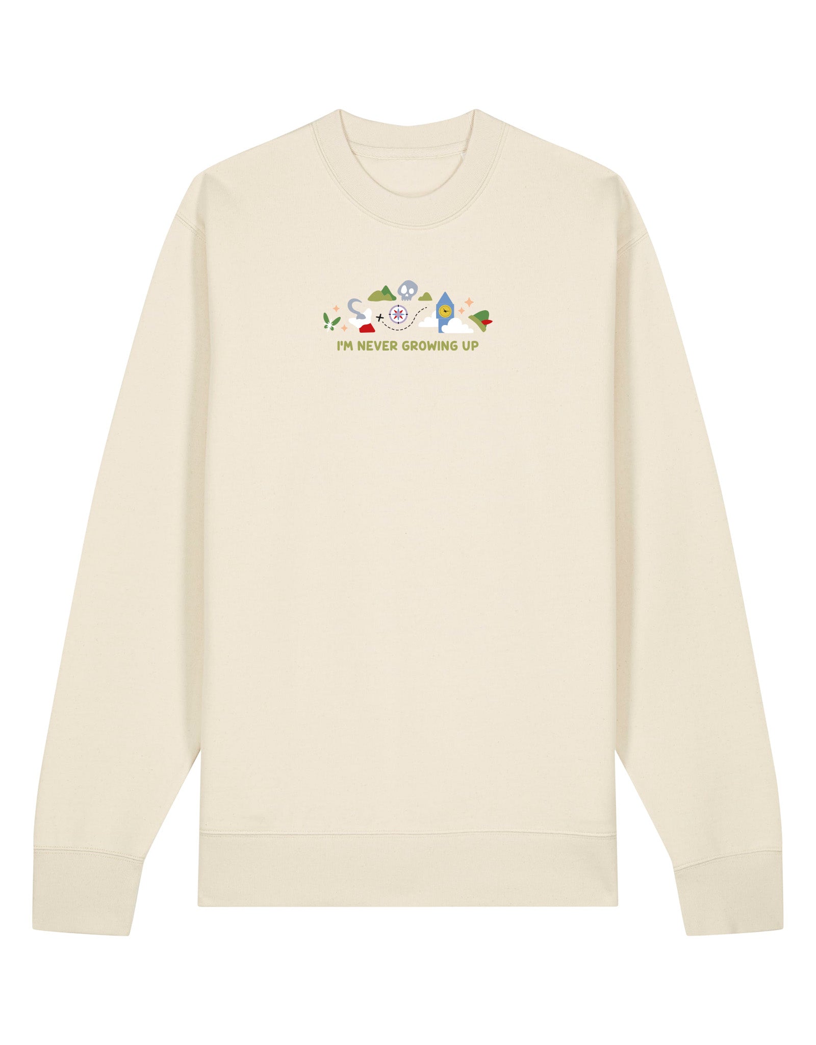 Peter Pan Embroidered Organic Cotton Sweatshirt
