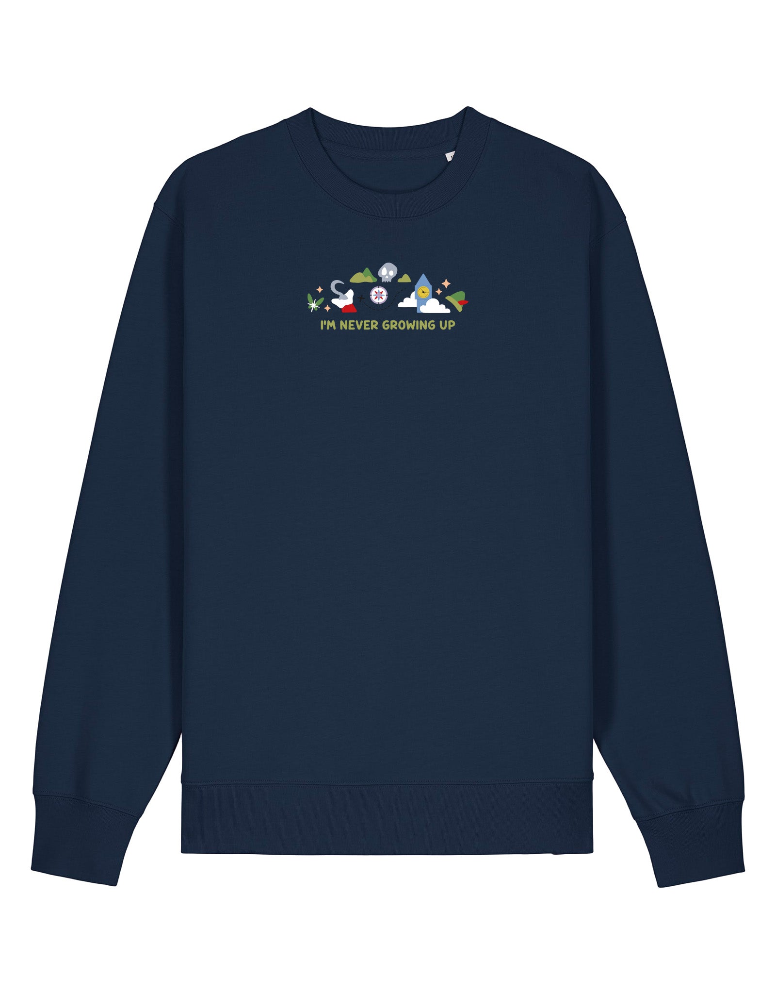 Peter Pan Embroidered Organic Cotton Sweatshirt