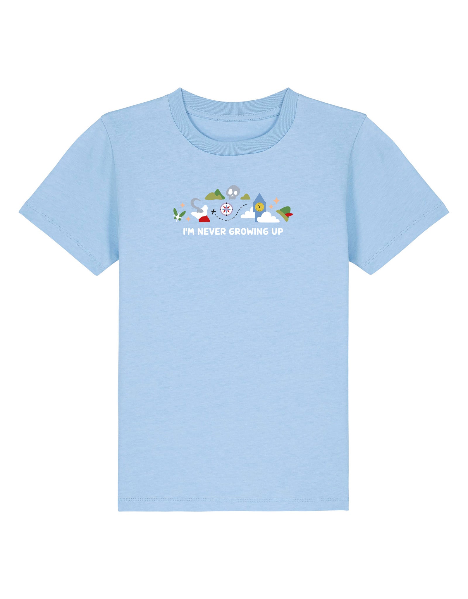 Peter Pan Embroidered Organic Cotton Childrens T-Shirt
