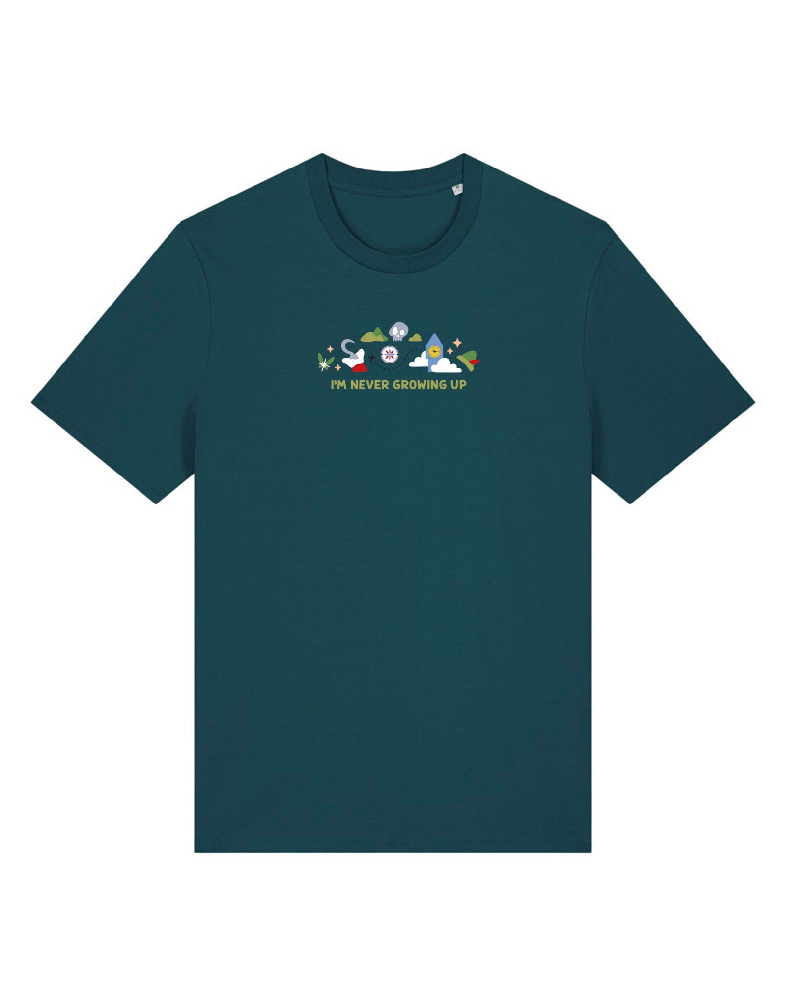 Peter Pan Embroidered Organic Cotton T-Shirt