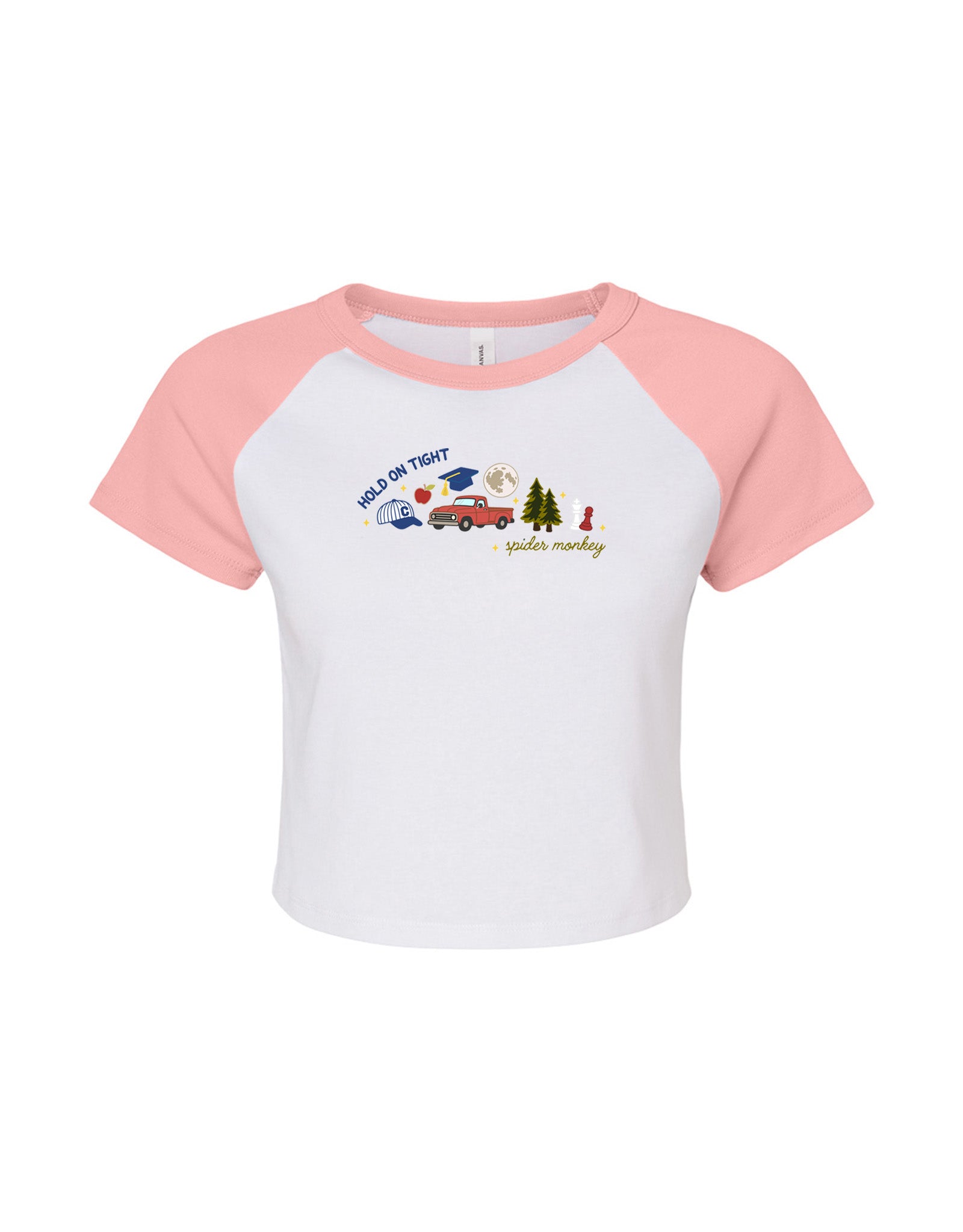 Forks Embroidered Micro Rib Baby Tee