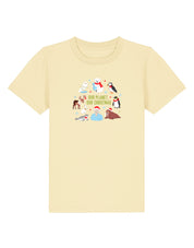 Our Planet Our Christmas Embroidered Organic Cotton Childrens T-Shirt