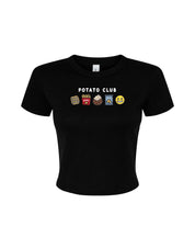 Potato Club Embroidered Micro Rib Baby Tee