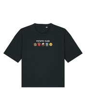 Potato Club Embroidered Boxy Organic Cotton Tee