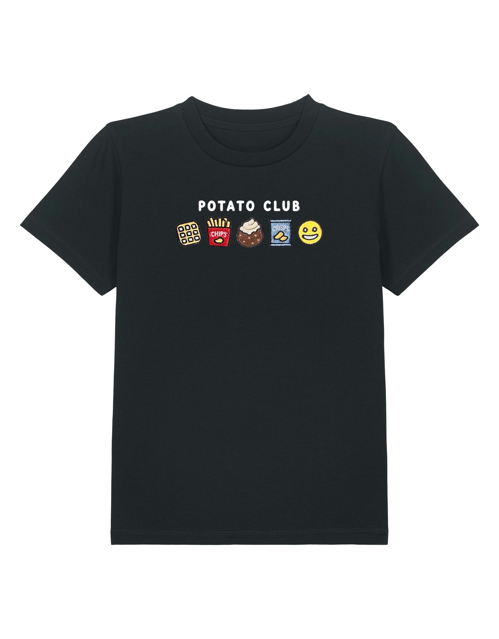 Potato Club Embroidered Organic Cotton Childrens T-Shirt