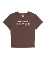 Potato Club Embroidered Micro Rib Baby Tee