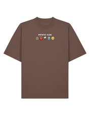 Potato Club Embroidered Oversized Organic Cotton Tee