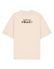 Potato Club Embroidered Oversized Organic Cotton Tee