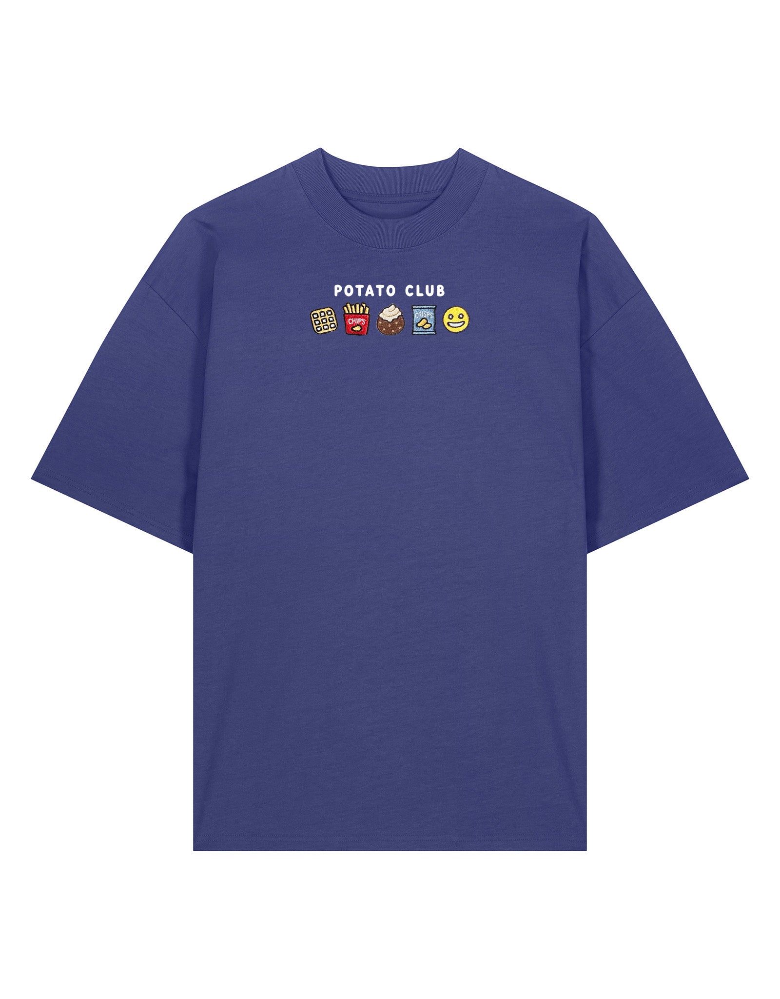 Potato Club Embroidered Oversized Organic Cotton Tee