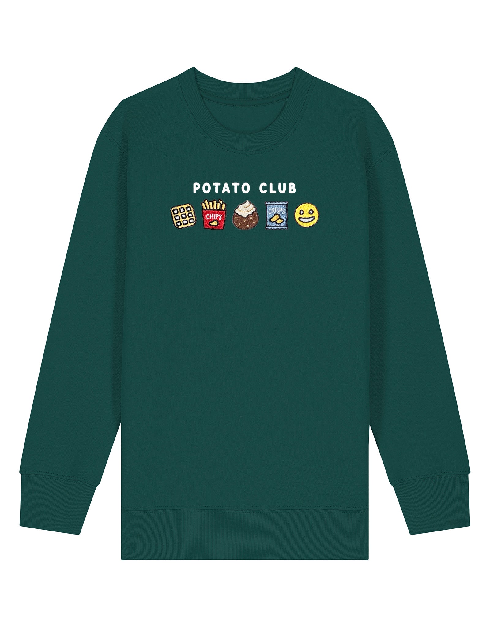 Potato Club Embroidered Organic Cotton Childrens Sweatshirt