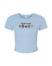 Potato Club Embroidered Micro Rib Baby Tee