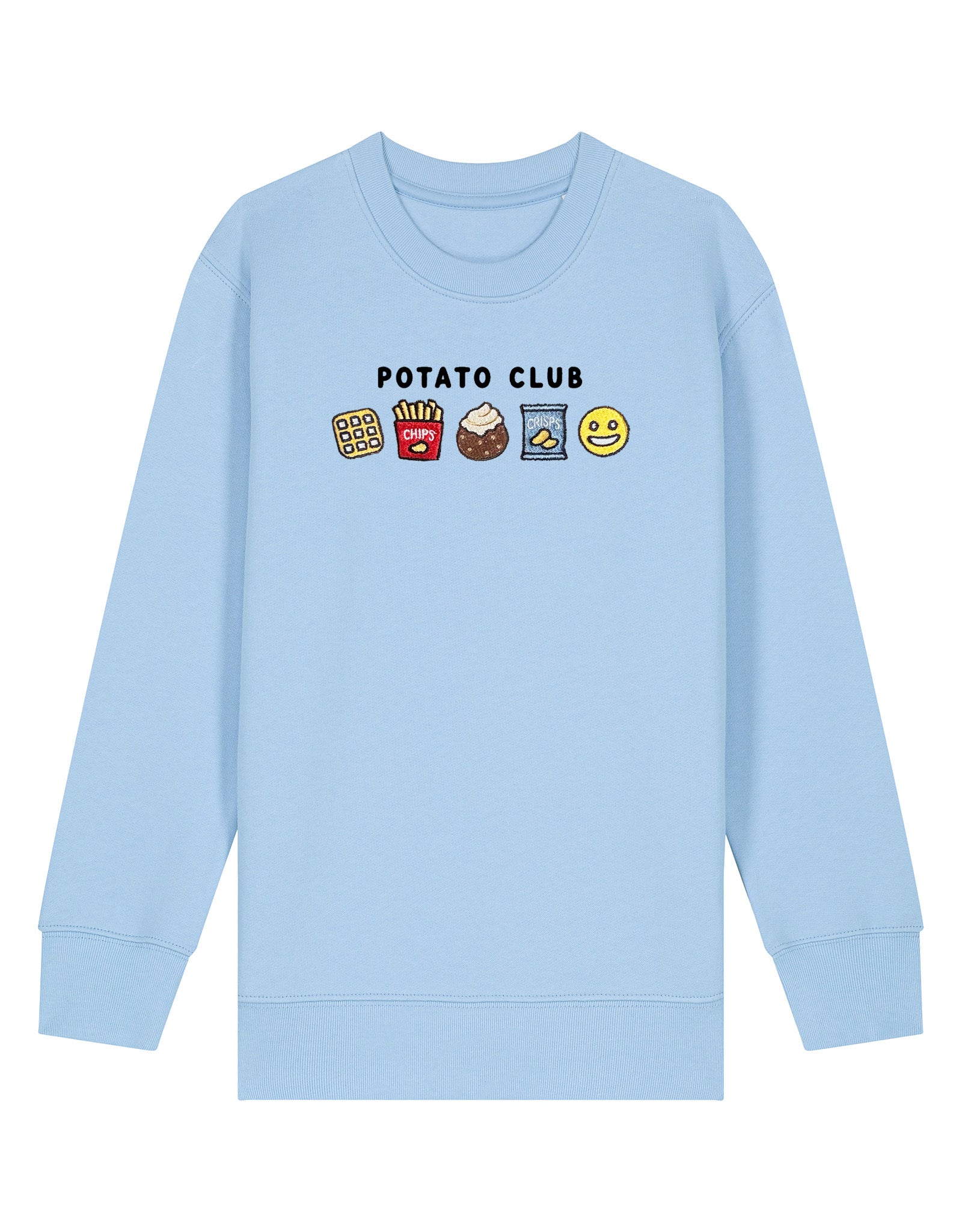 Potato Club Embroidered Organic Cotton Childrens Sweatshirt