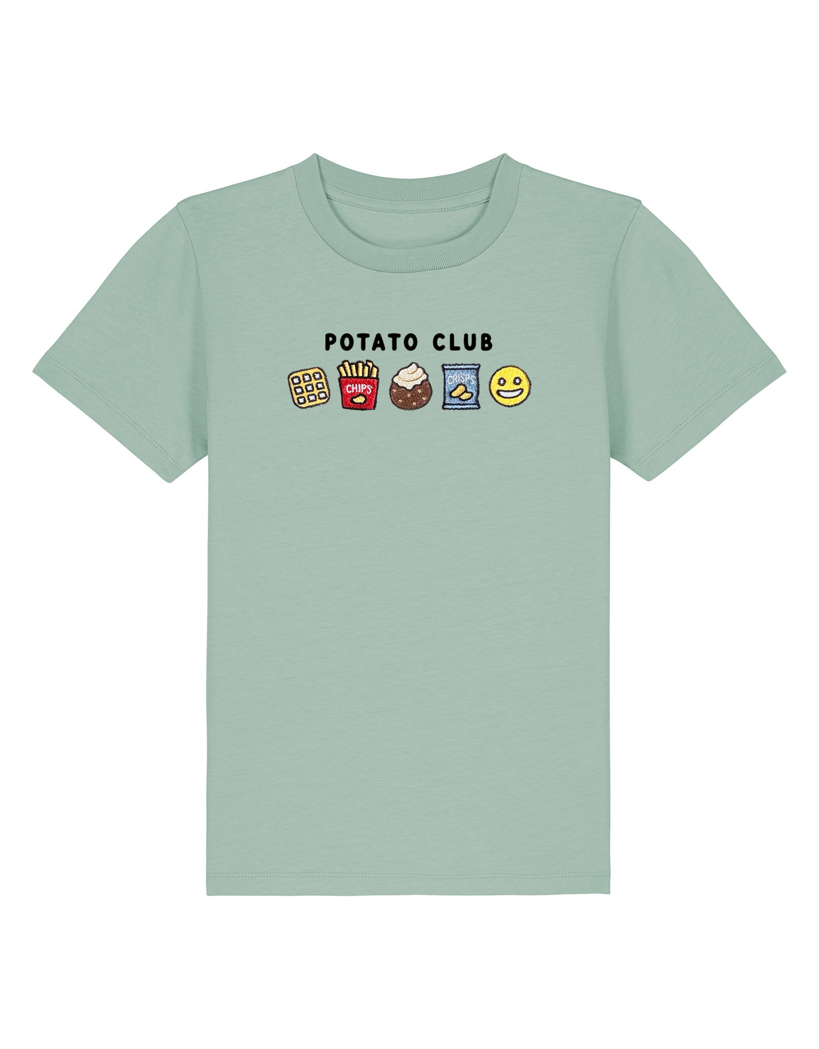 Potato Club Embroidered Organic Cotton Childrens T-Shirt