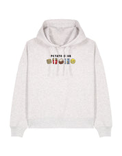 Potato Club Embroidered Boxy Organic Cotton Hoodie
