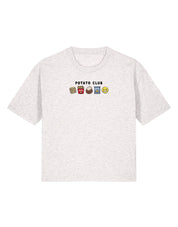 Potato Club Embroidered Boxy Organic Cotton Tee