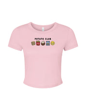 Potato Club Embroidered Micro Rib Baby Tee