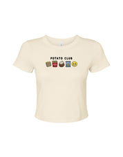 Potato Club Embroidered Micro Rib Baby Tee