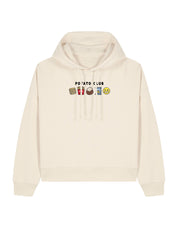 Potato Club Embroidered Boxy Organic Cotton Hoodie