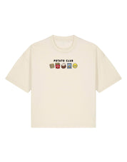 Potato Club Embroidered Boxy Organic Cotton Tee