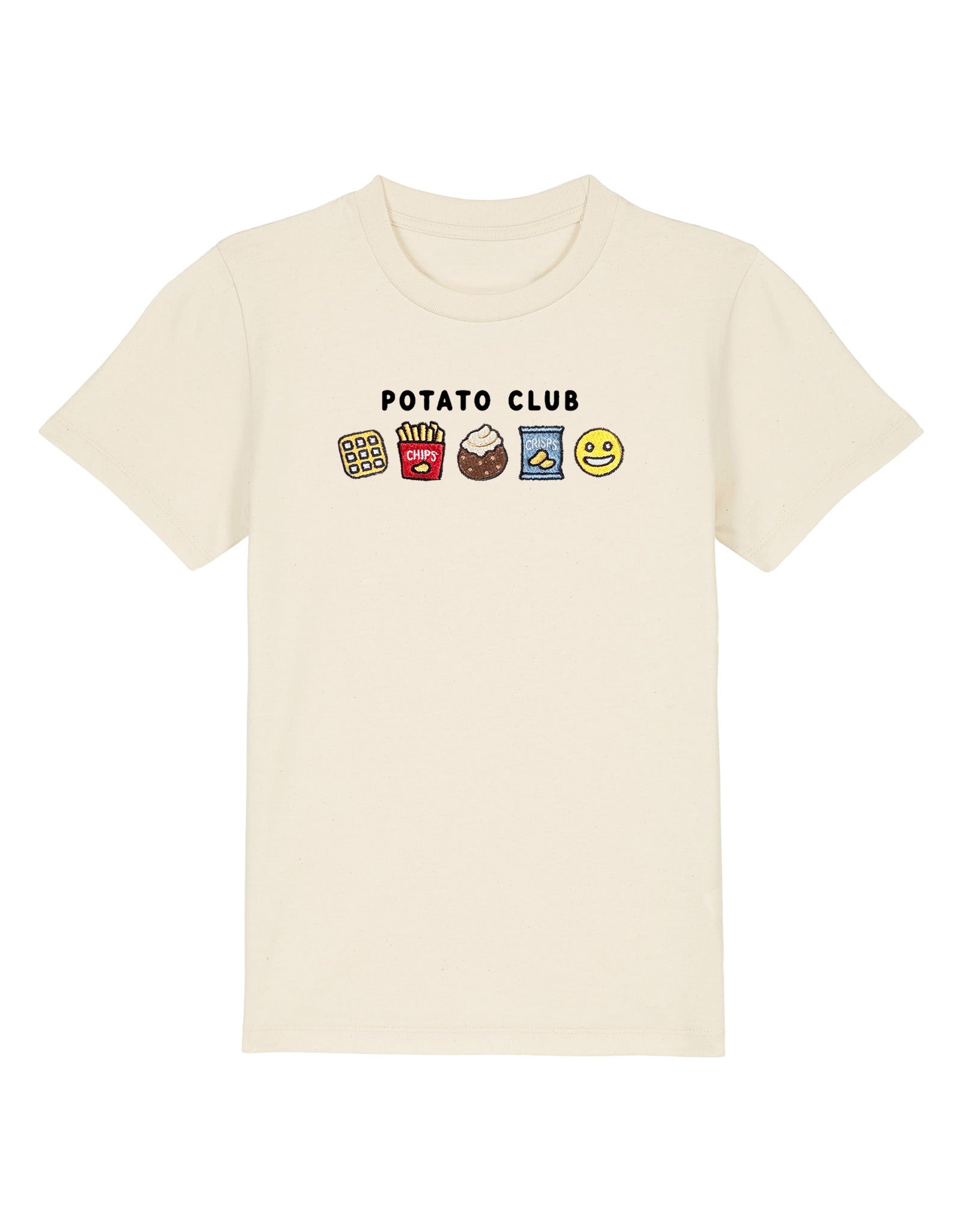 Potato Club Embroidered Organic Cotton Childrens T-Shirt
