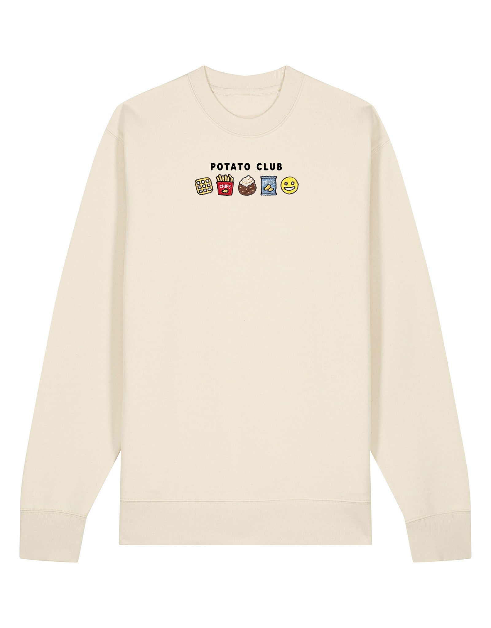 Potato Club Embroidered Organic Cotton Sweatshirt