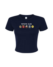 Potato Club Embroidered Micro Rib Baby Tee