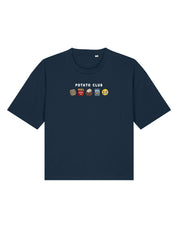 Potato Club Embroidered Boxy Organic Cotton Tee
