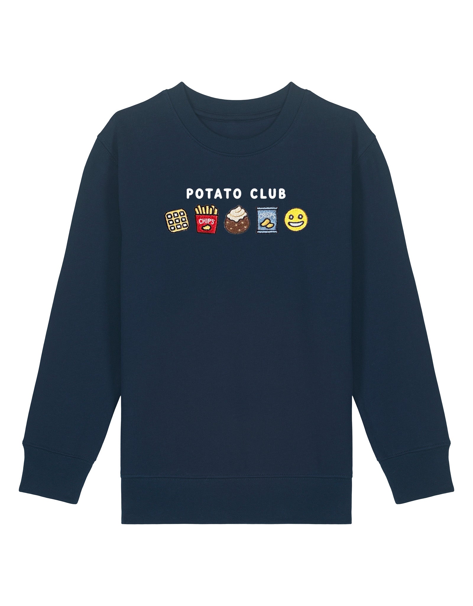 Potato Club Embroidered Organic Cotton Childrens Sweatshirt