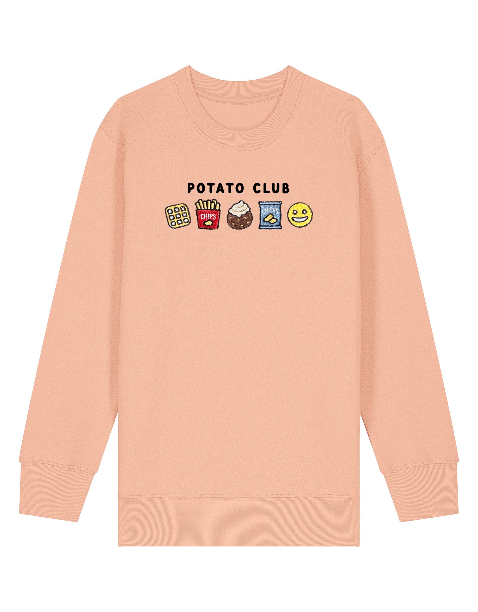 Potato Club Embroidered Organic Cotton Childrens Sweatshirt