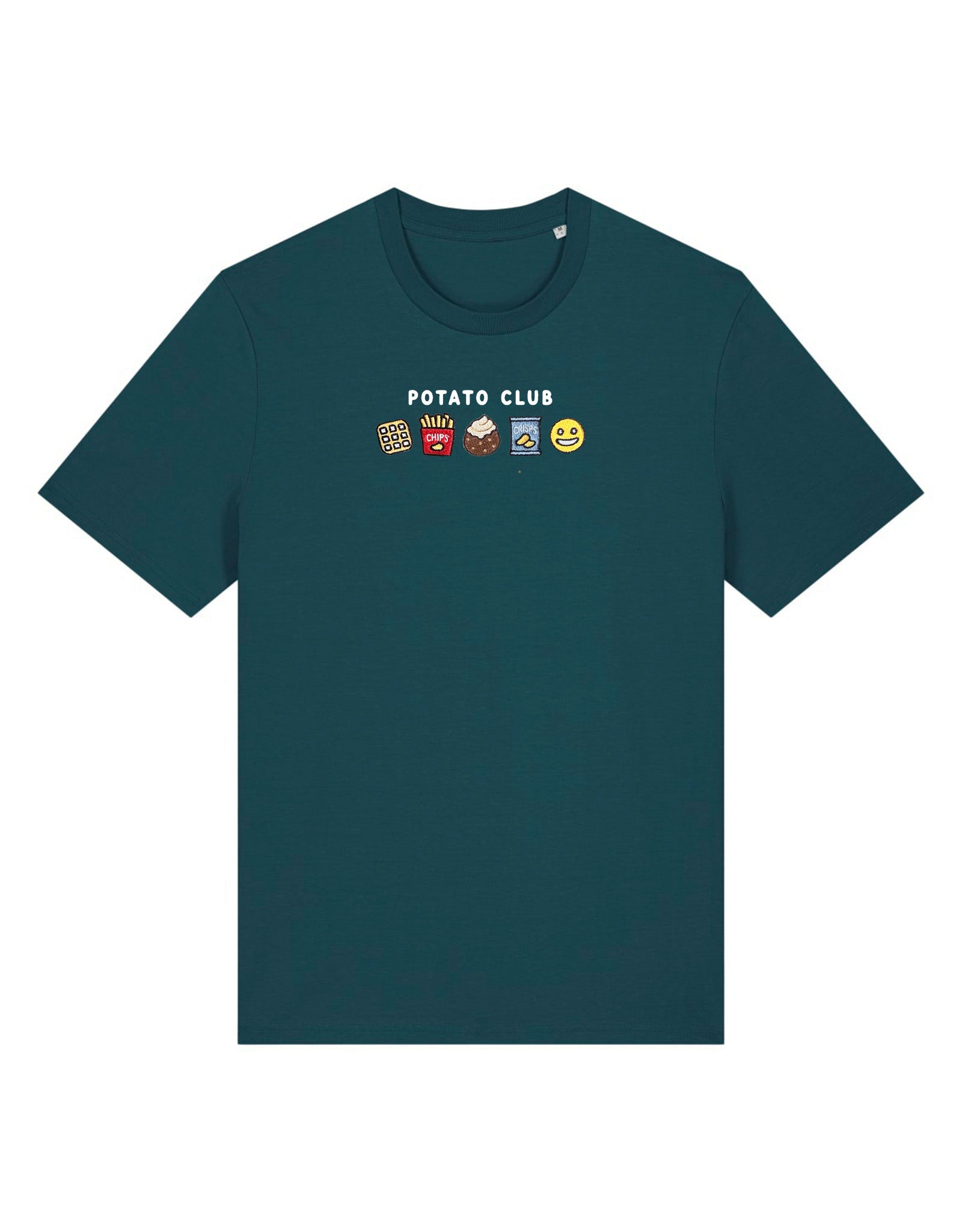 Potato Club Embroidered Organic Cotton T-Shirt