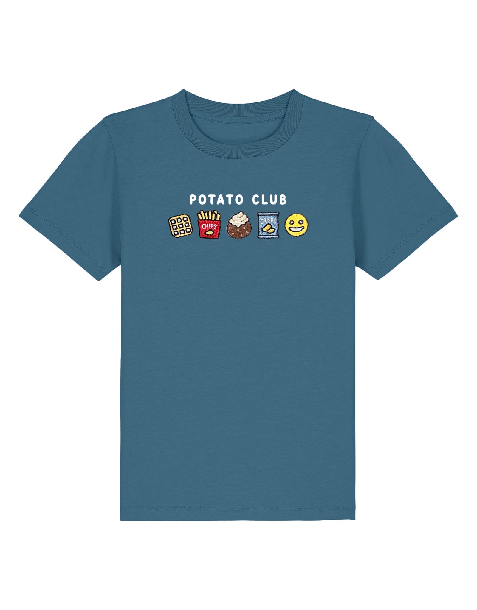 Potato Club Embroidered Organic Cotton Childrens T-Shirt