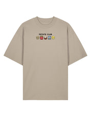 Potato Club Embroidered Oversized Organic Cotton Tee