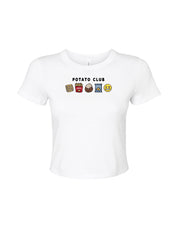 Potato Club Embroidered Micro Rib Baby Tee