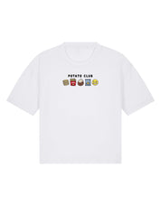 Potato Club Embroidered Boxy Organic Cotton Tee