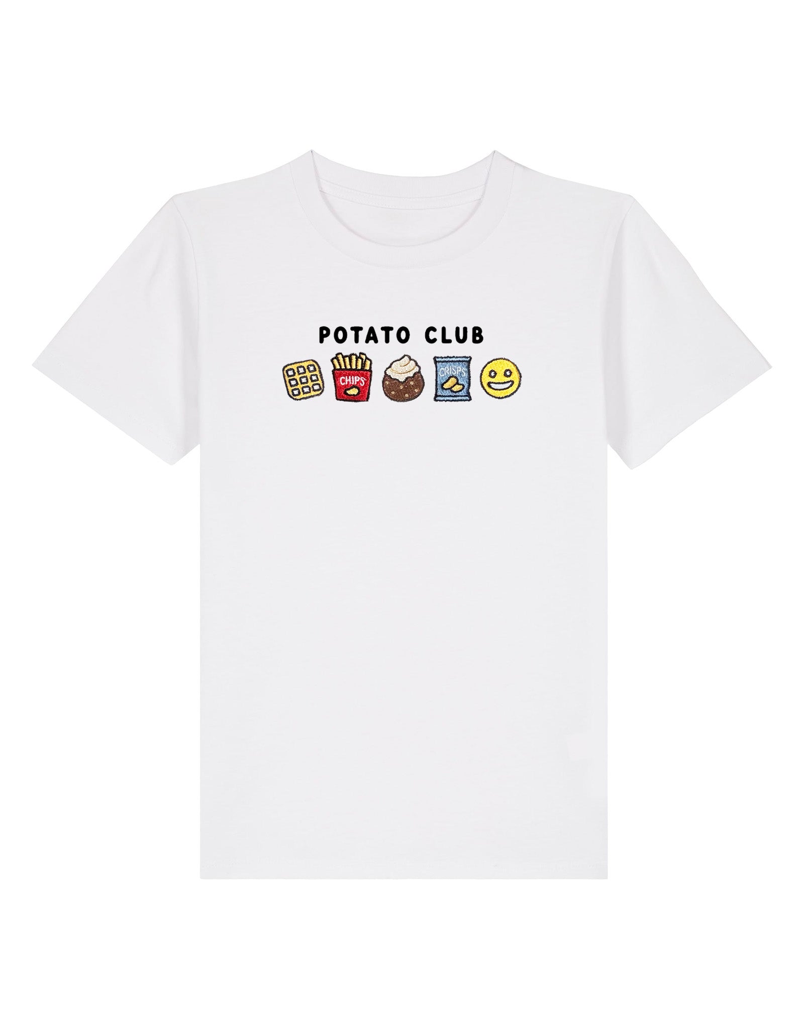 Potato Club Embroidered Organic Cotton Childrens T-Shirt