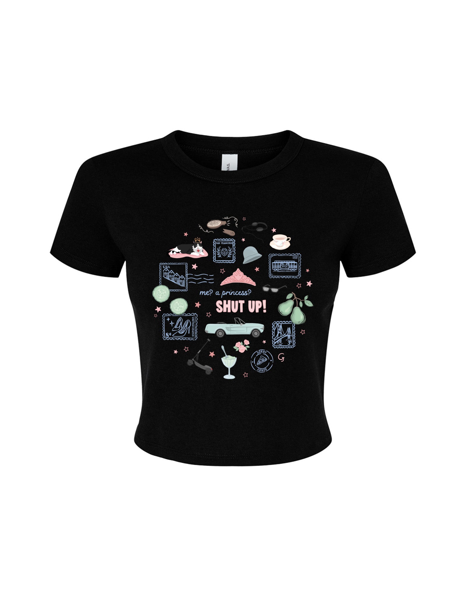 Princess Diaries Micro Rib Baby Tee