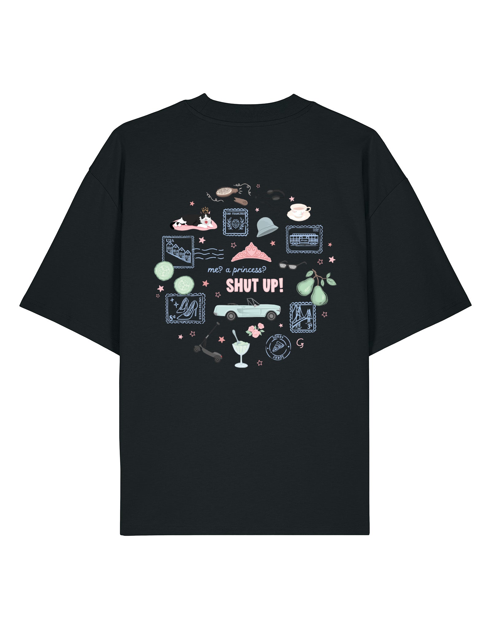 Princess Diaries Oversized Organic Cotton Tee