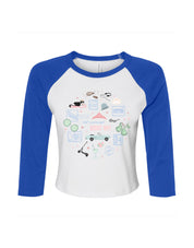 Princess Diaries Micro Rib 3/4 Sleeve Tee
