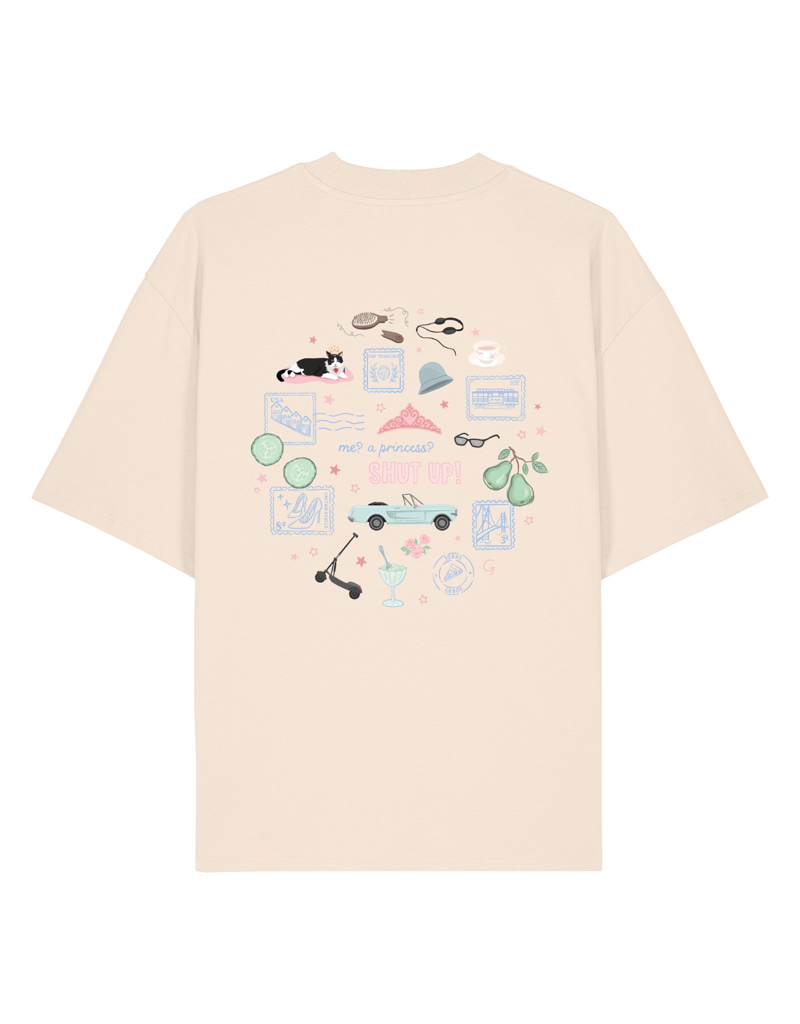 Princess Diaries Oversized Organic Cotton Tee