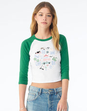 Princess Diaries Micro Rib 3/4 Sleeve Tee