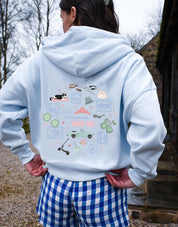 Princess Diaries Printed Boxy Organic Cotton Zip Hoodie