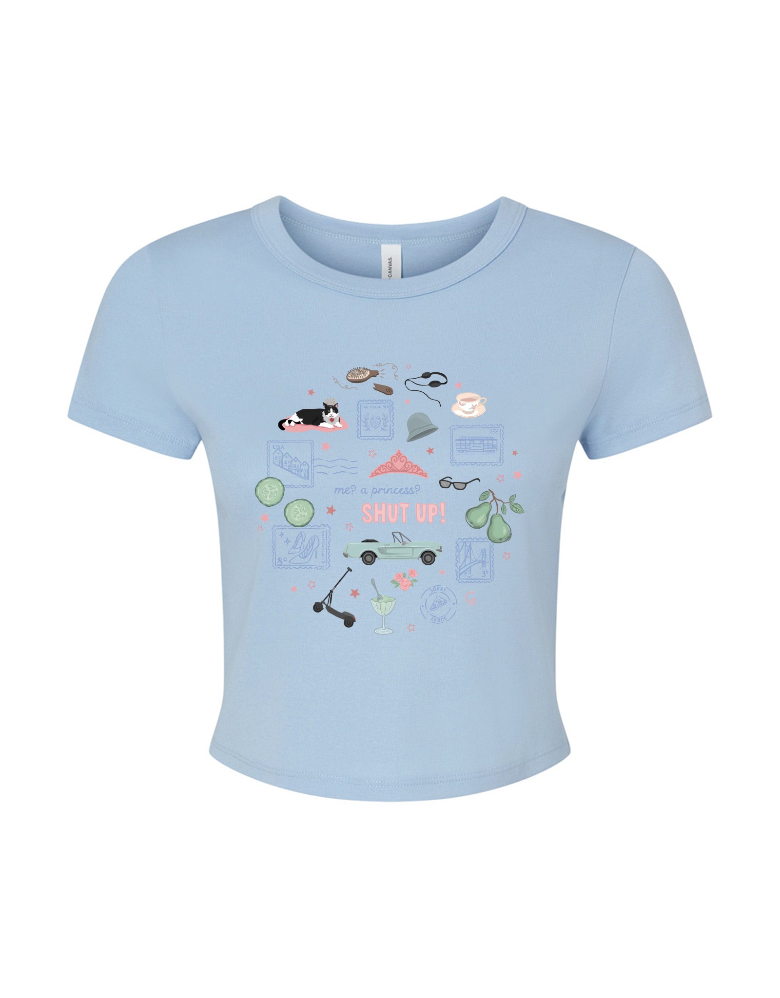 Princess Diaries Micro Rib Baby Tee