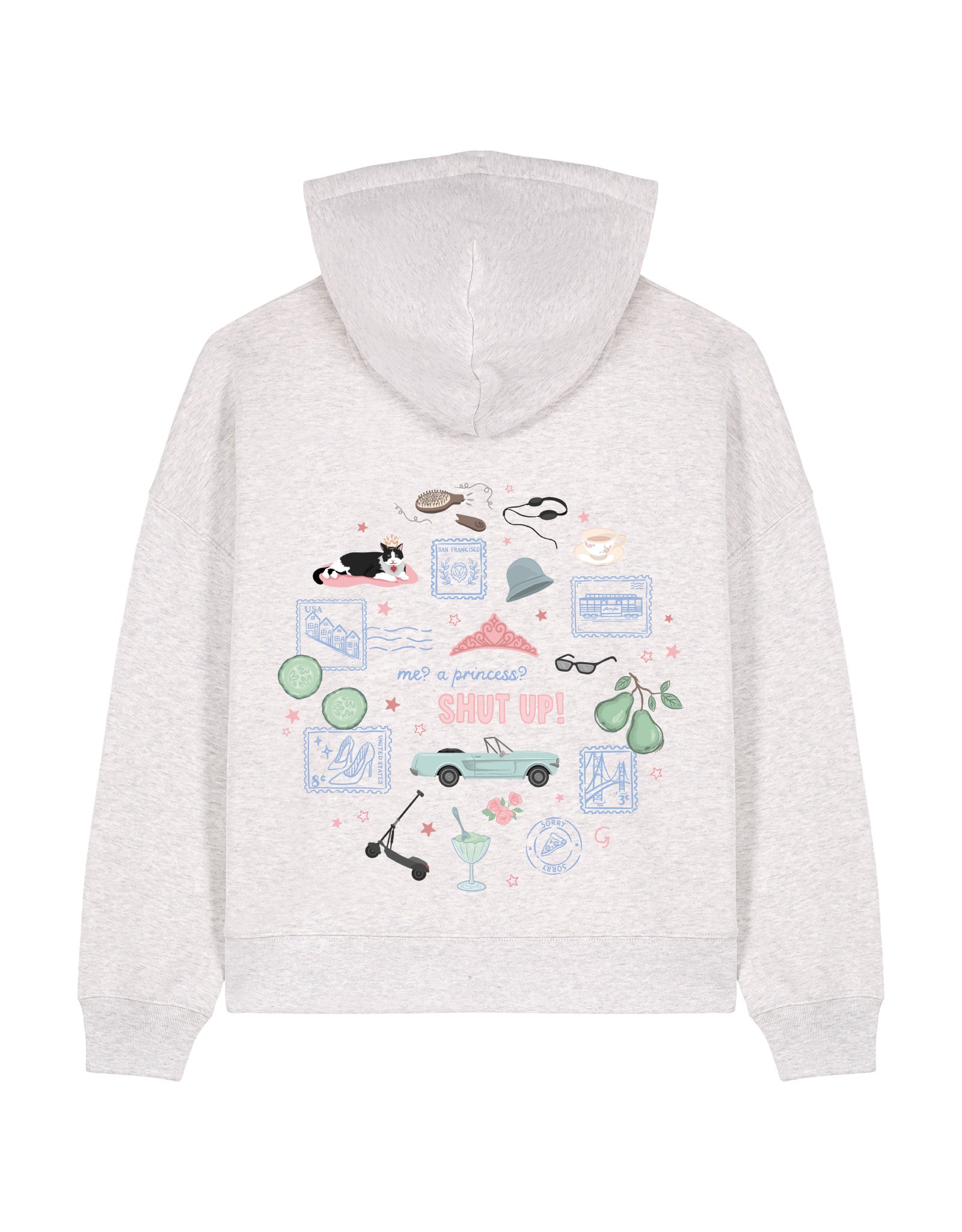 Princess Diaries Boxy Organic Cotton Hoodie
