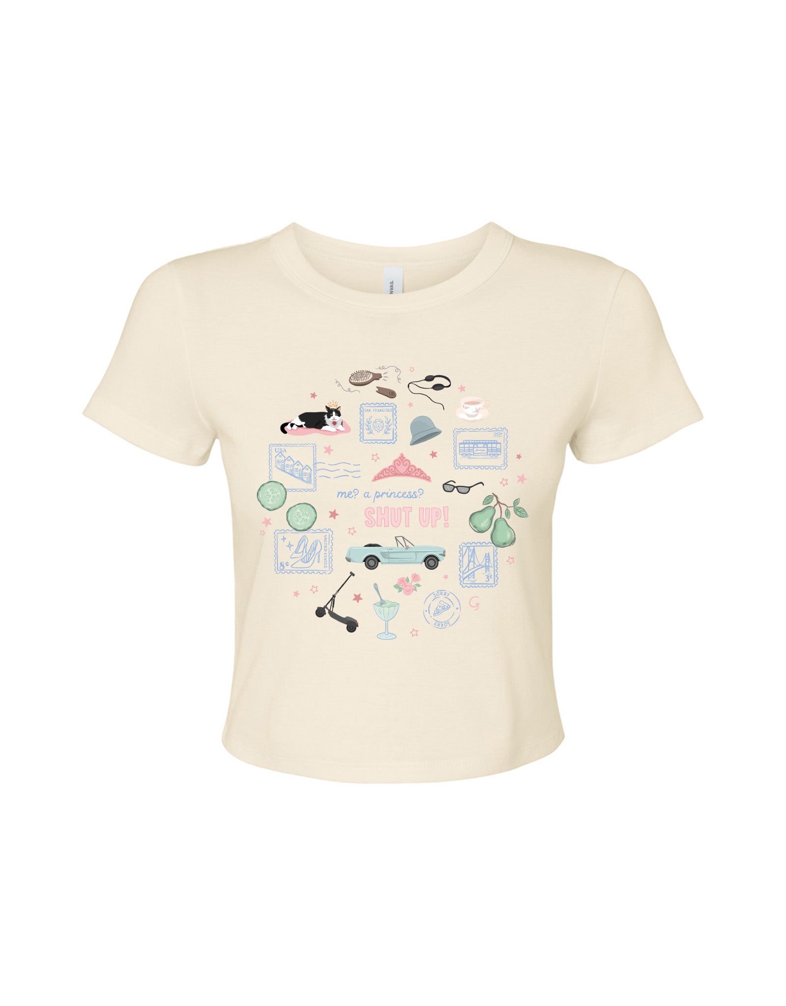 Princess Diaries Micro Rib Baby Tee
